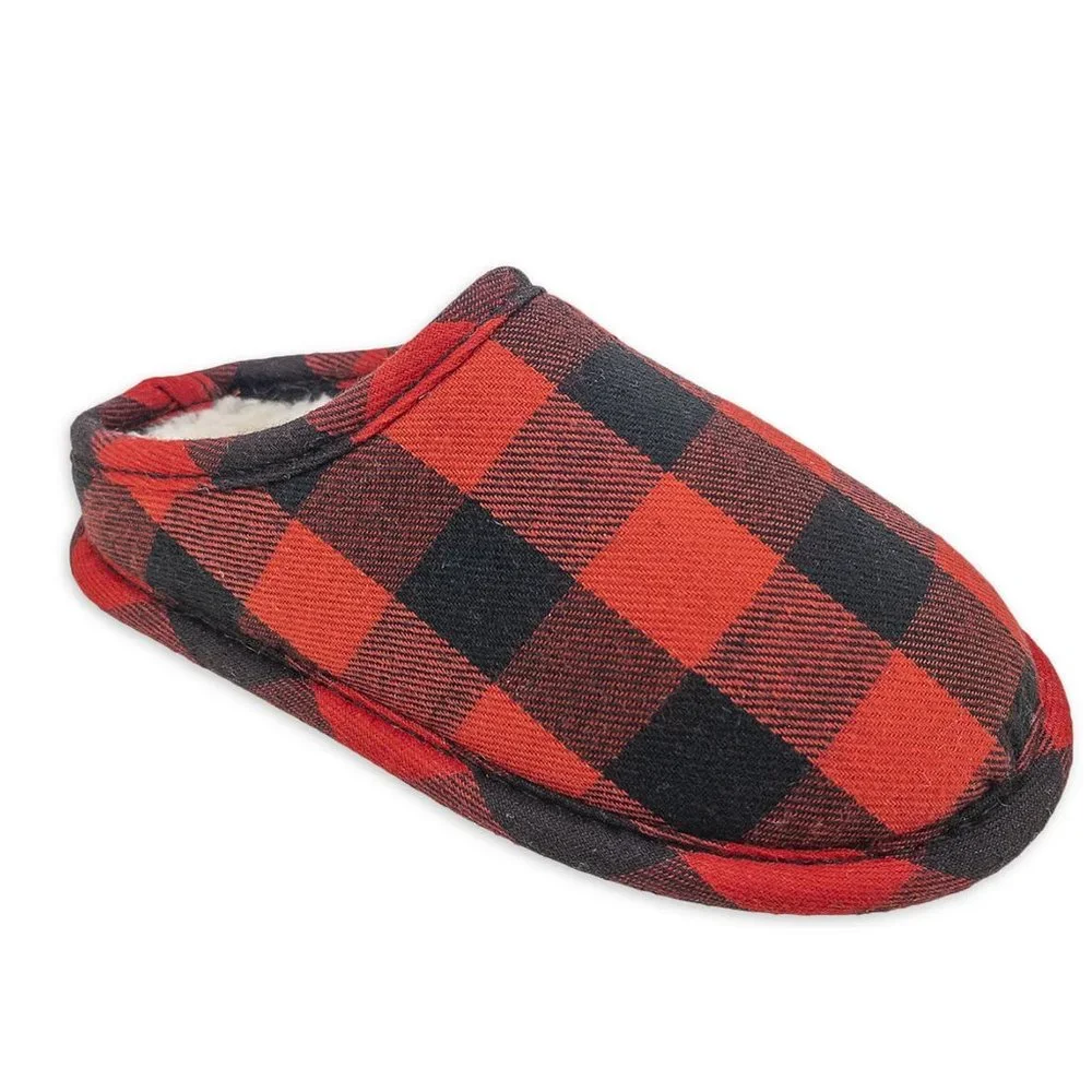 Toddler Boys Girls Kids BUFFALO CHECK Slippers Size 7/8 9/10 11/12 13/1 NWT